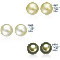 Valero Pearls Boucles d'oreilles roseau / vert pastel / argent