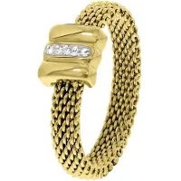 Lucardi Bague or / transparent