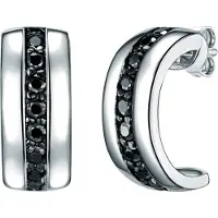 Rafaela Donata Boucles d'oreilles noir / argent