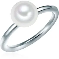 Valero Pearls Bague argent / blanc perle