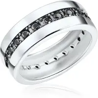 Rafaela Donata Bague noir / argent