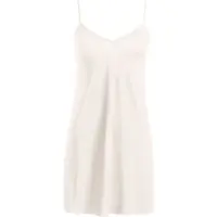 Hanro Déshabillé ' Satin Deluxe ' blanc cassé