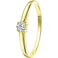 Lucardi Bague or / transparent