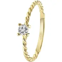 Lucardi Bague or / transparent