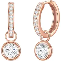 Rafaela Donata Boucles d'oreilles or rose / transparent