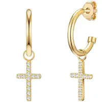 Eastside Boucles d'oreilles jaune d'or