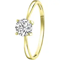 Lucardi Bague or / transparent