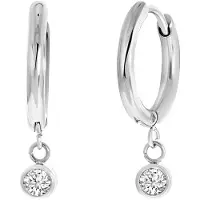 Lucardi Boucles d'oreilles argent