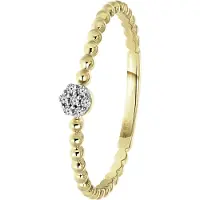 Lucardi Bague or / transparent