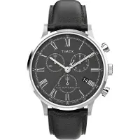 Timex Montre à affichage analogique 'Waterbury Classic' brun foncé / argent