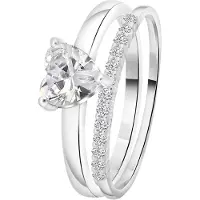 Lucardi Bague argent / transparent