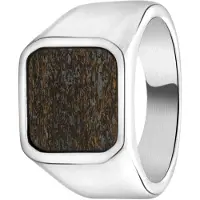 Lucardi Bague marron / argent