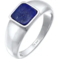 KUZZOI Bague bleu foncé / argent