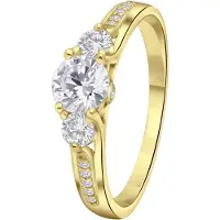 Lucardi Bague or / transparent