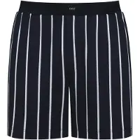 Mey Pantalon de pyjama bleu foncé / blanc