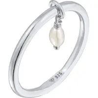 Elli Bague argent / blanc perle