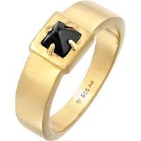 KUZZOI Bague or / noir