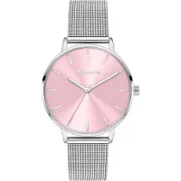 Tamaris Montre à affichage analogique rose clair / argent