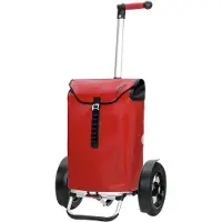 Andersen Shopper Valisette 'Tura' rouge foncé / noir