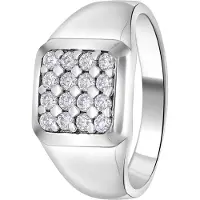Lucardi Bague argent / transparent