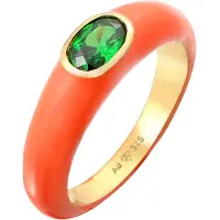 Elli Bague or / vert / orange