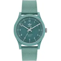 Adidas Originals Montre à affichage analogique 'Project One' émeraude / argent