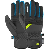 Reusch Gants de sport 'Baldo' bleu foncé / anthracite / vert fluo