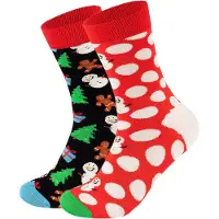 Happy socks Chaussettes vert / rouge / noir / blanc