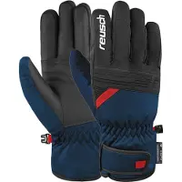 Reusch Gants de sport 'Baldo' bleu marine / rouge / noir