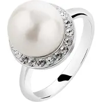Nenalina Bague argent / transparent / blanc perle