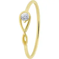 Lucardi Bague 'Klassisch' or / transparent