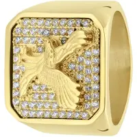 Lucardi Bague or / transparent