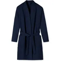 Schiesser Peignoir court bleu foncé