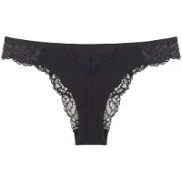 Triumph Slip ' Peony Florale Brazilian ' noir