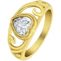 Lucardi Bague or / transparent