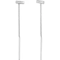 Elli Boucles d'oreilles argent / transparent