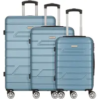Nowi Ensemble de bagages 'Bergamo' bleu clair