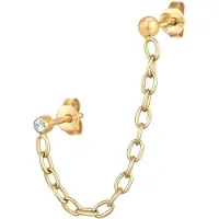 Elli Boucles d'oreilles 'Ear Chain' or