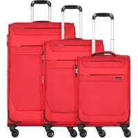 Worldpack Dublin Set de valises à 4 roulettes 3 pièces avec soufflet extensible