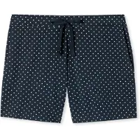 Schiesser Pantalon de pyjama 'Mix & Relax' beige clair / bleu foncé