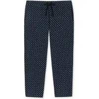 Schiesser Pantalon de pyjama bleu nuit / blanc