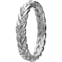 Lucardi Bague 'Einfach' argent