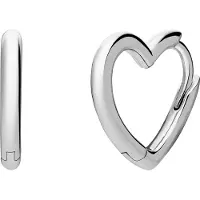 Lucardi Boucles d'oreilles 'Minimalistisch' argent
