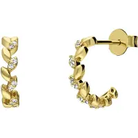 Lucardi Boucles d'oreilles 'Klassisch' or