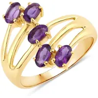 Rafaela Donata Bague jaune d'or / violet