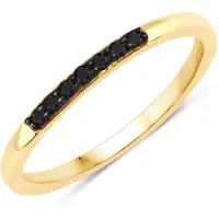 Rafaela Donata Bague jaune d'or / noir