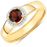 Rafaela Donata Bague or / bordeaux