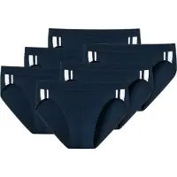 Schiesser Slip bleu foncé / blanc