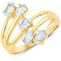 Rafaela Donata Bague bleu clair / or