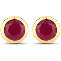 Rafaela Donata Boucles d'oreilles jaune d'or / rouge rubis